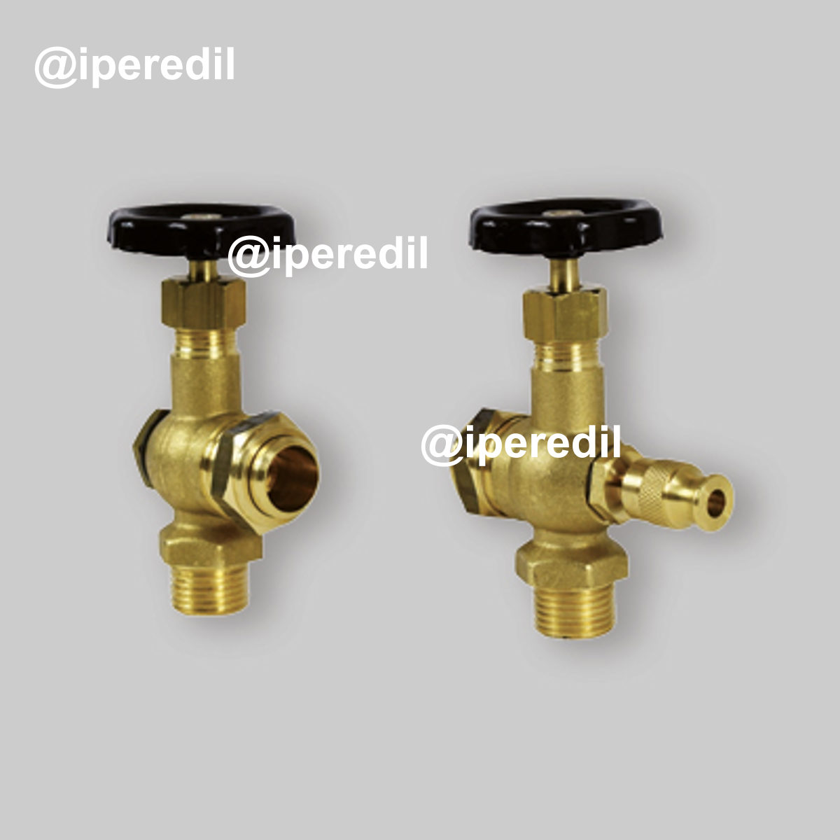 COPPIA DI RUBINETTI PER INDICATORE DI LIVELLO 1/2" - Ø16