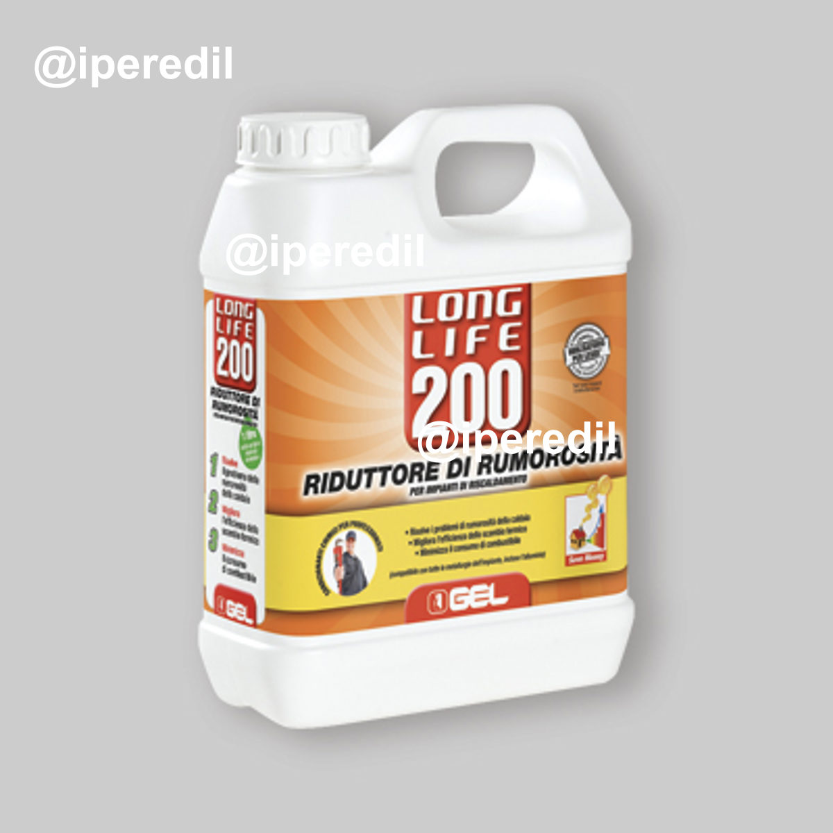 RIDUTTORE DI RUMOROSITÀ PER IMPIANTI TERMICI "LONG LIFE 200" Tanica 1 lt.