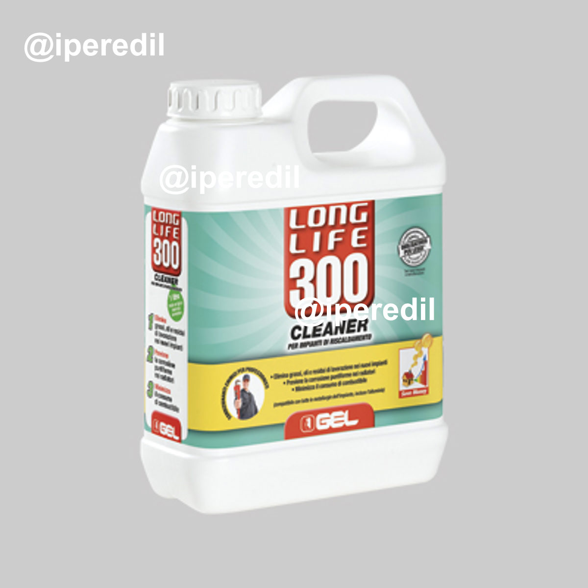 DETERGENTE PER IMPIANTI TERMICI "LONG LIFE 300" Tanica 1 lt.