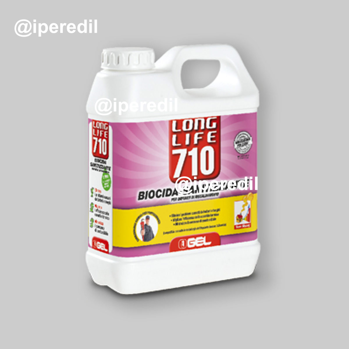 BIOCIDA-SANITIZZANTE PER IMPIANTI TERMICI "LONG LIFE 710" Tanica 1 lt.