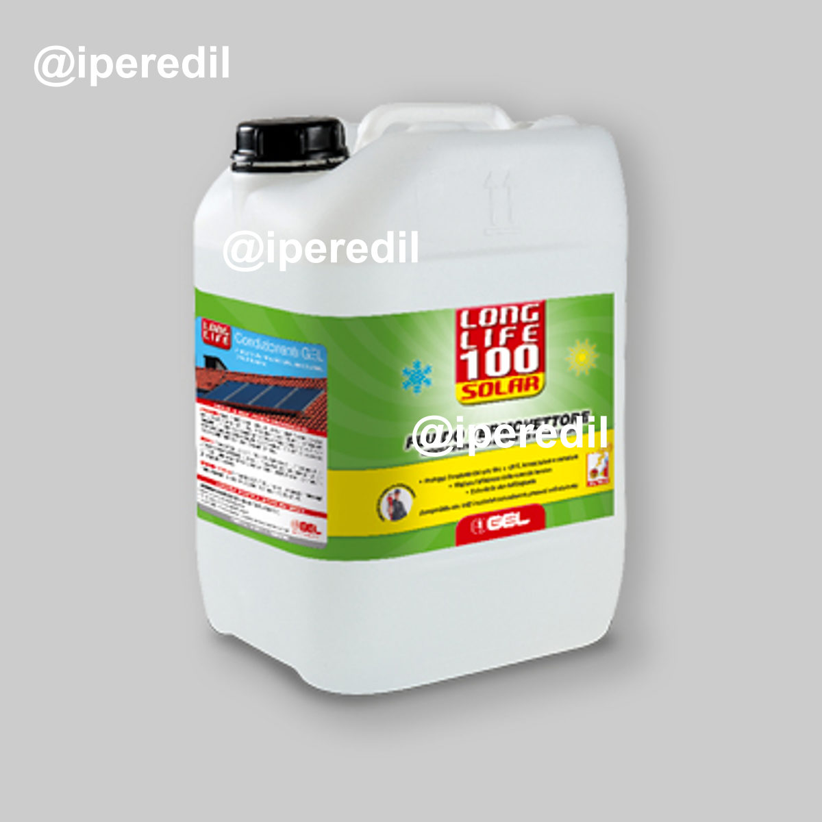 FLUIDO TERMOVETTORE PER IMPIANTI SOLARI "LONG LIFE 100 SOLAR" Tanica 10 lt.