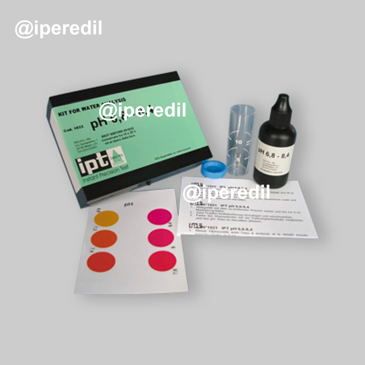 KIT ANALISI PER LA MISURA DEL PH DELL'ACQUA -