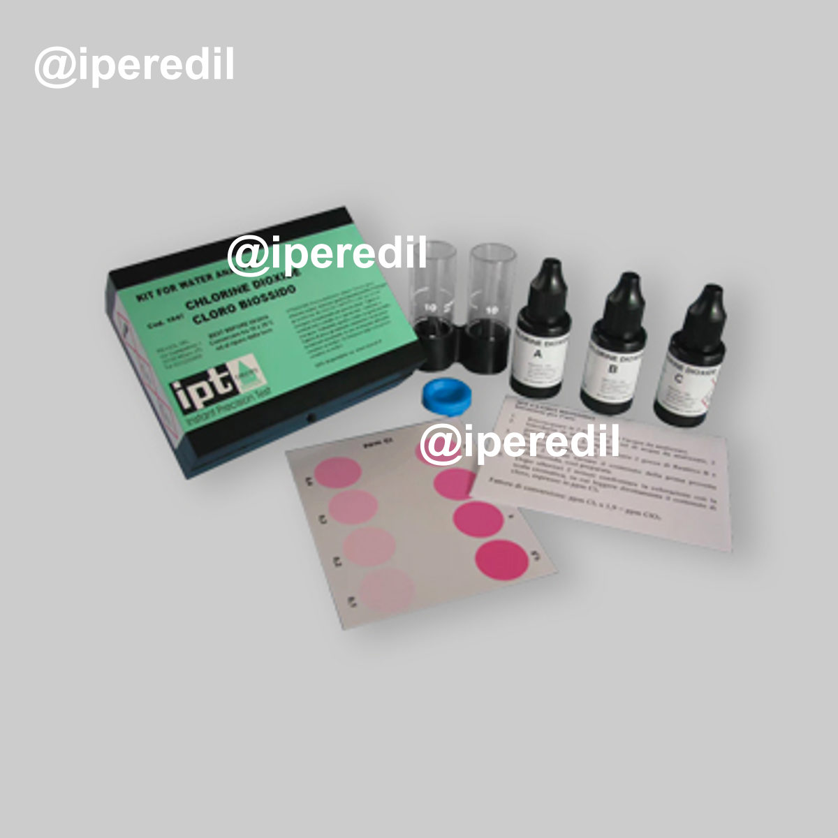 KIT ANALISI PER LA MISURA DEL CLORO LIBERO E TOTALE NELL'ACQUA -