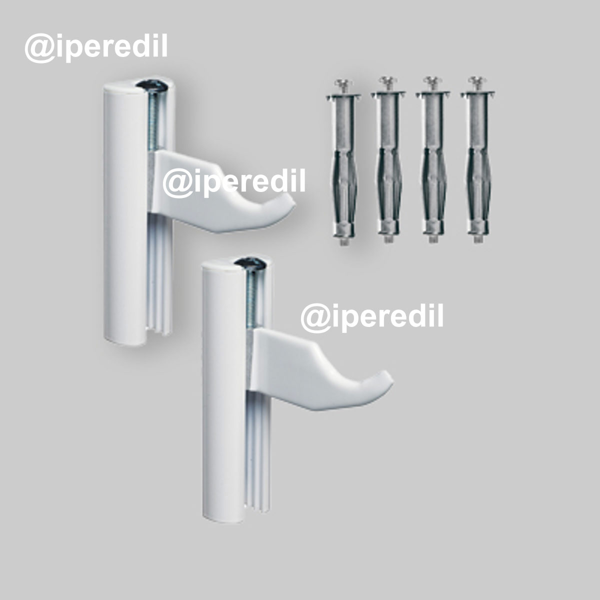 MENSOLA REGOLABILE PER RADIATORE IN ALLUMINIO SU CARTONGESSO "RC" HM 4x45