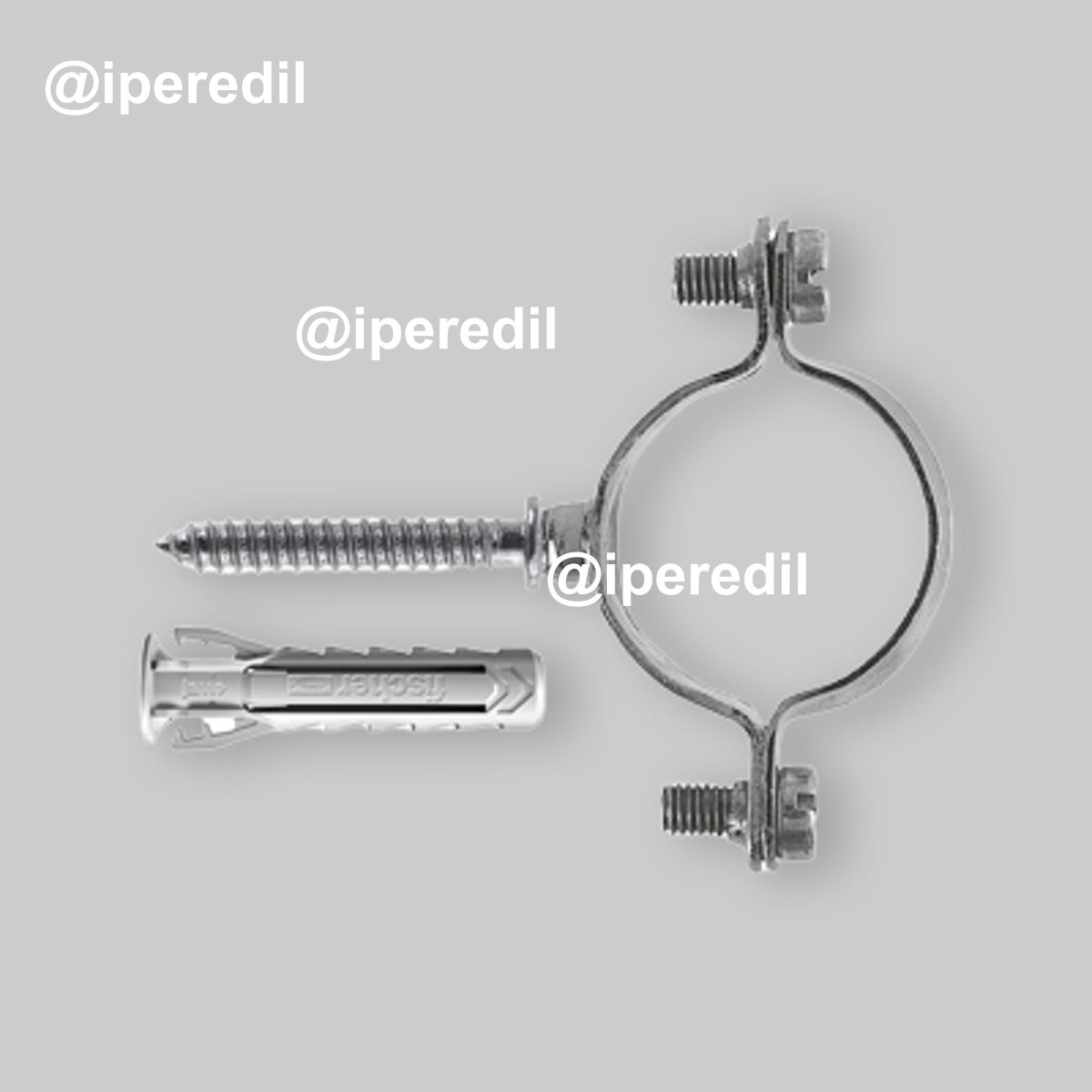 COLLARE LEGGERO ZINCATO PER MULTISTRATO E TUBI ELETTRICI "CZV" Ø18-19 mm