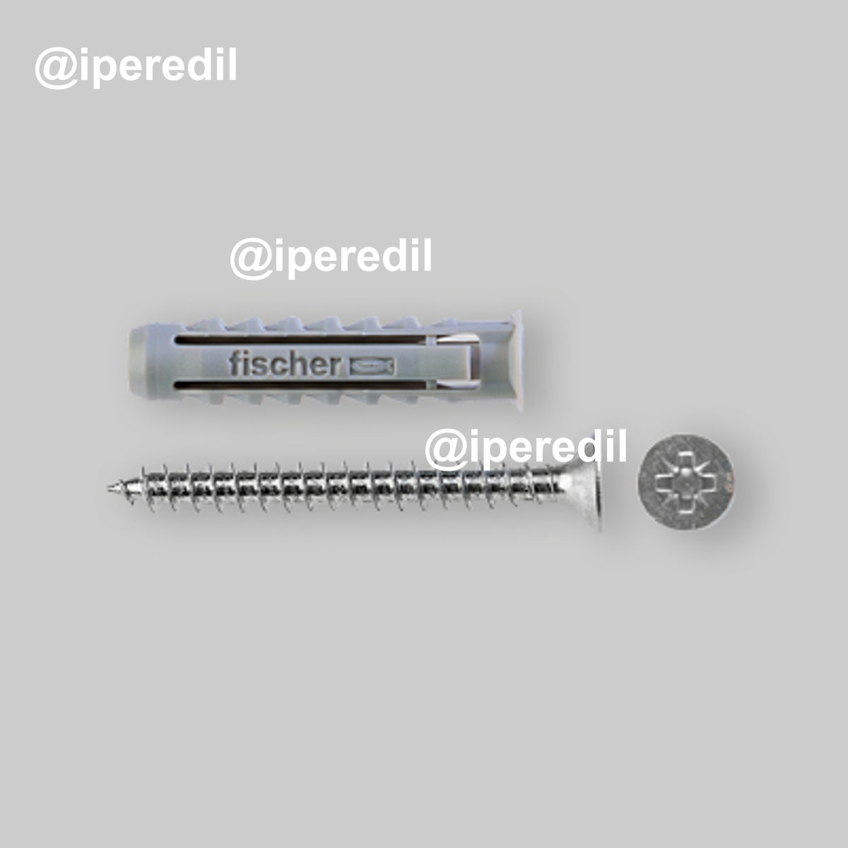 TASSELLO DI FISSAGGIO AD ESPANSIONE CON VITE TRUCIOLARE T.S.P. IMPRONTA POZI SX Plus 8 x 40 S