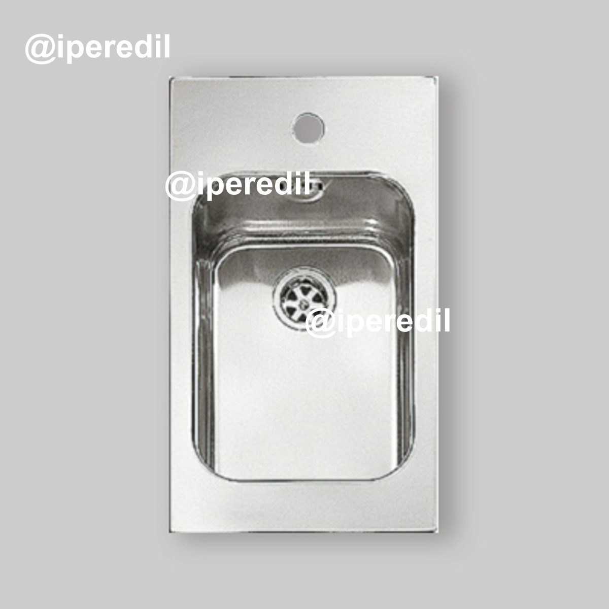 LAVELLO INOX AD INCASSO "CINZIA" VASCA SALDATA 29 x 50 cm