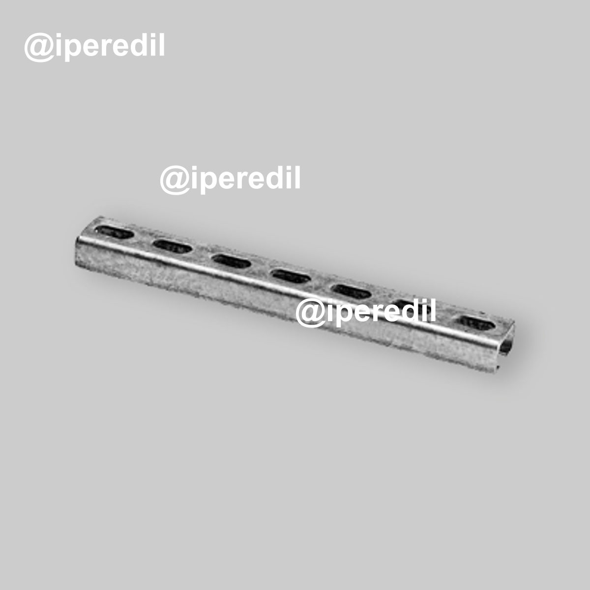 PROFILO DI FISSAGGIO LEGGERO CON ASOLE 32x20 mm - Barra 2 mt