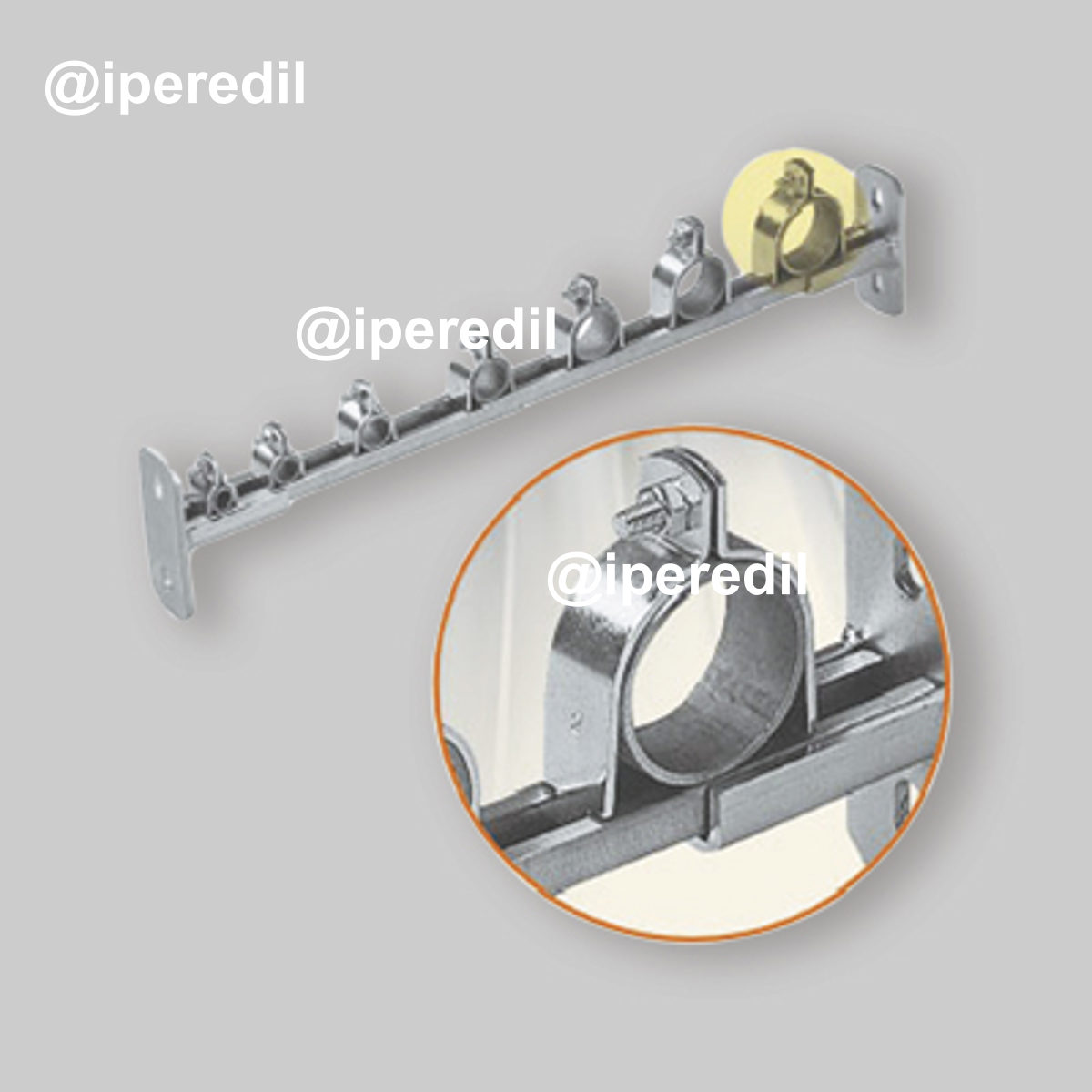 COLLARE AD INCASTRO PER PROFILI LEGGERI E MEDI 1/2"