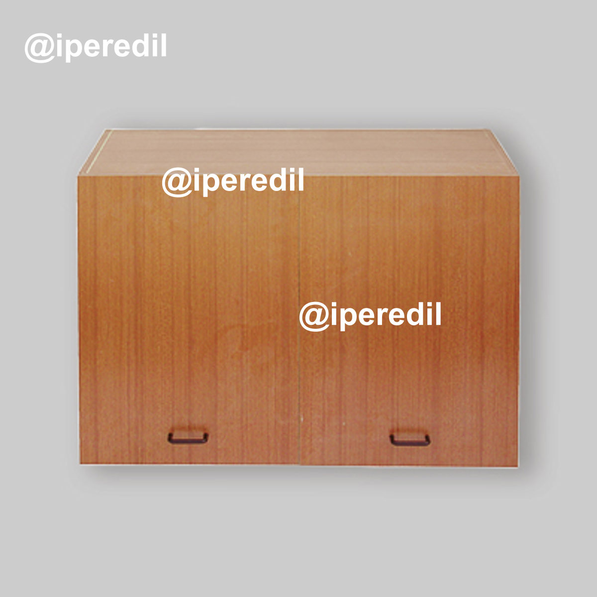 PENSILE SCOLAPIATTI A 2 ANTE TEAK 80 cm