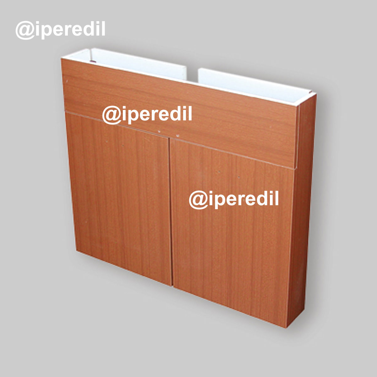 MOBILE SOTTOLAVELLO TEAK PER LAVELLO INOX PIEGHEVOLE 120x50 cm - 3 ante