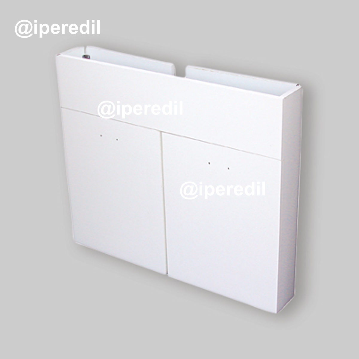 MOBILE SOTTOLAVELLO BIANCO PER LAVELLO INOX PIEGHEVOLE 100x50 cm - 2 ante