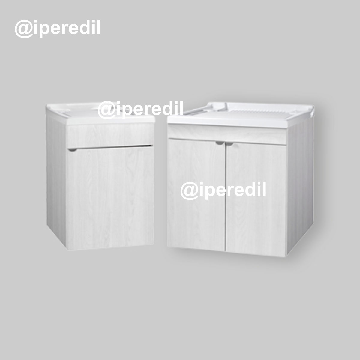 MOBILE LAVATOIO SOSPESO "PERLA" 2 Ante - 60x50 cm