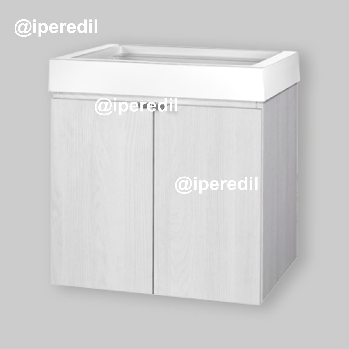 MOBILE LAVATOIO SOSPESO "PERLA PLUS" 2 ante - 60x50 cm