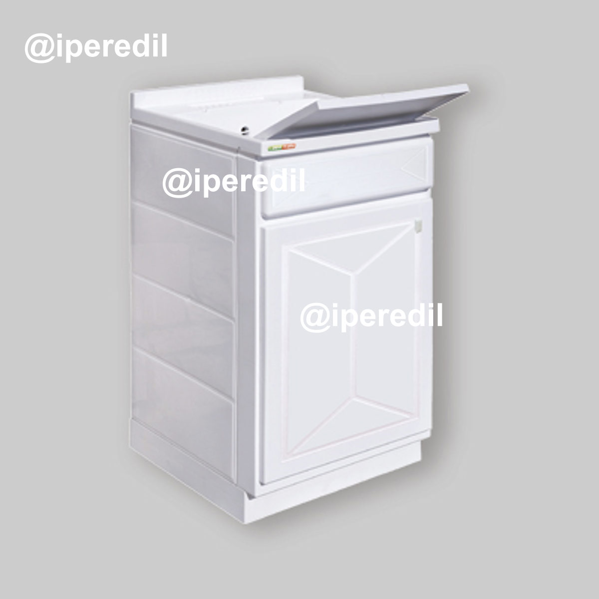 MOBILE LAVATOIO "GARDEN" AD 1 ANTA BIANCO LUCIDO L.50 x P.50 x H.85 cm