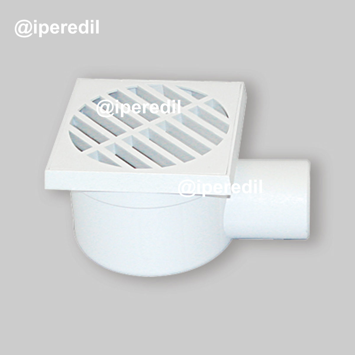 CHIUSINO SCARICO LATERALE ORIENTABILE 150x150 Usc.50 - H.71 mm