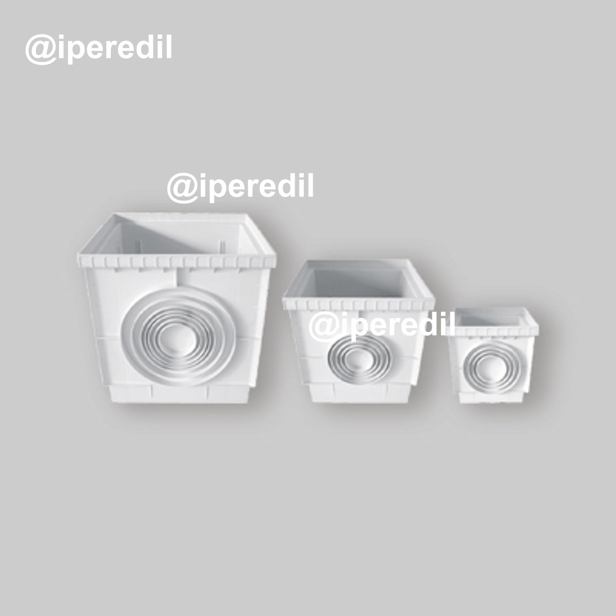 POZZETTO MONOLITICO SINGOLO "TOP" 40x40 cm