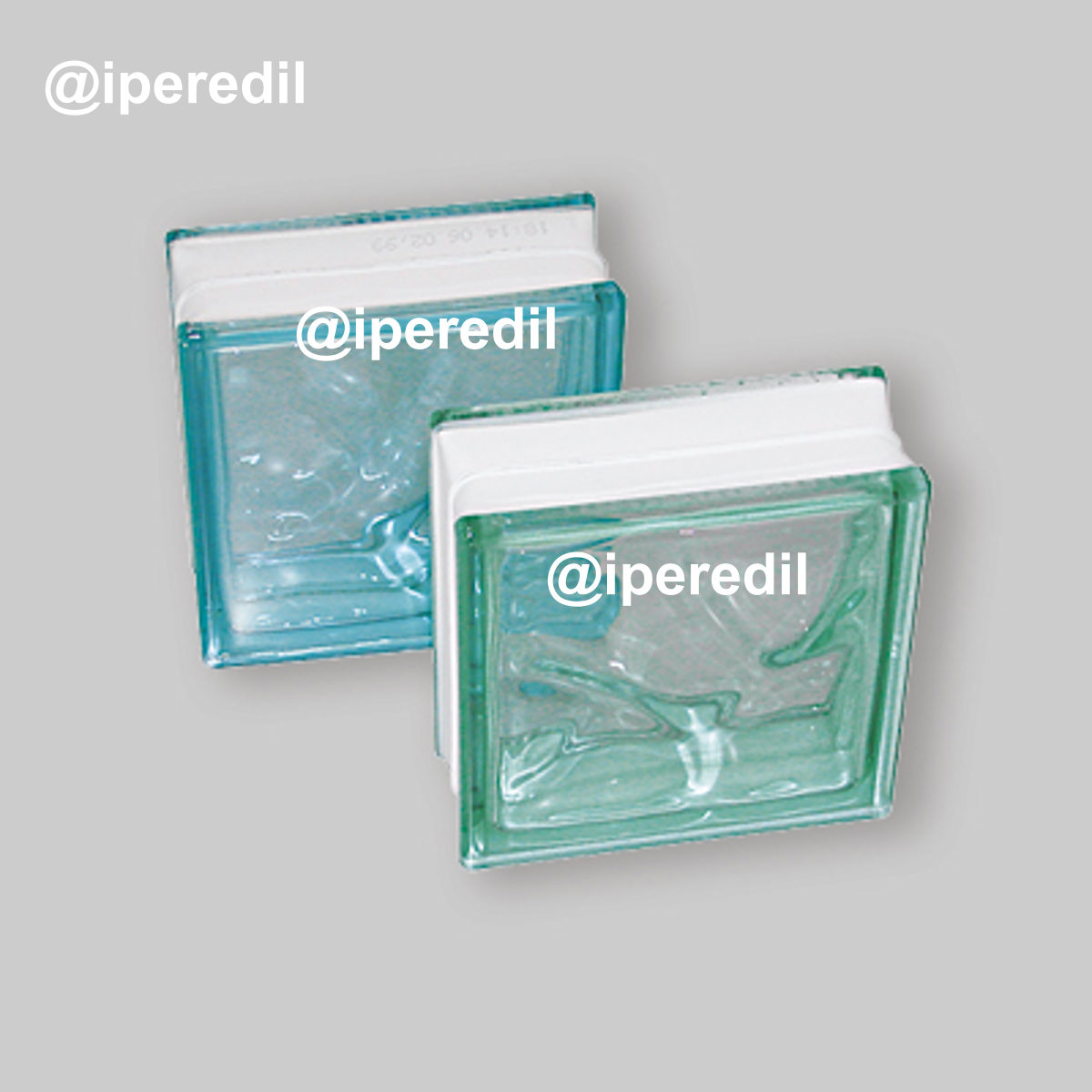 VETROMATTONE ONDULATO QUADRATO Acquamarina