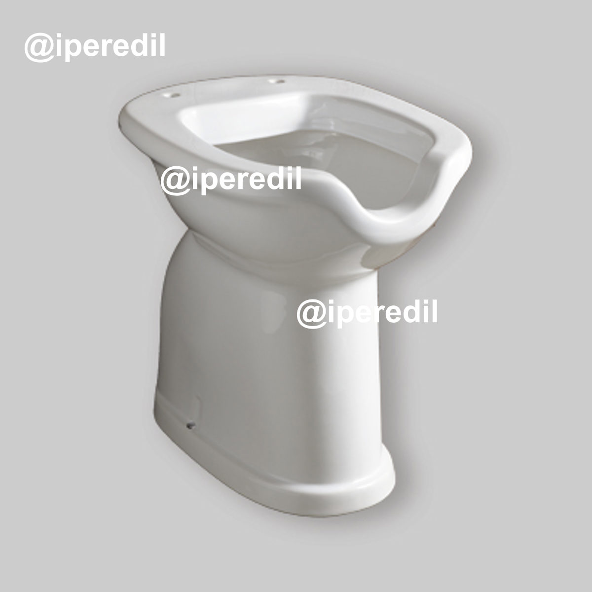 VASO PER DISABILE APERTO H.50 Scarico a terra