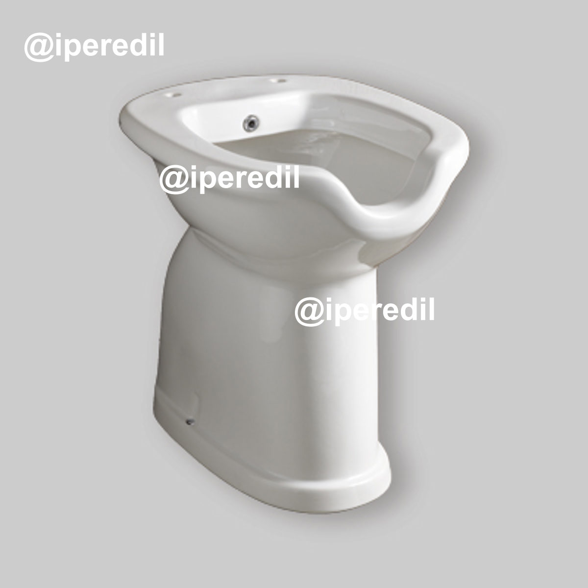 VASO-BIDET PER DISABILE APERTO H.50 Scarico a terra
