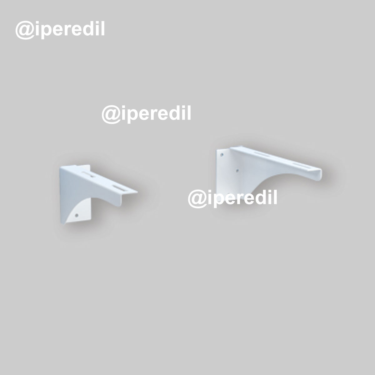 COPPIA DI STAFFE FISSE PER LAVABO DISABILE -