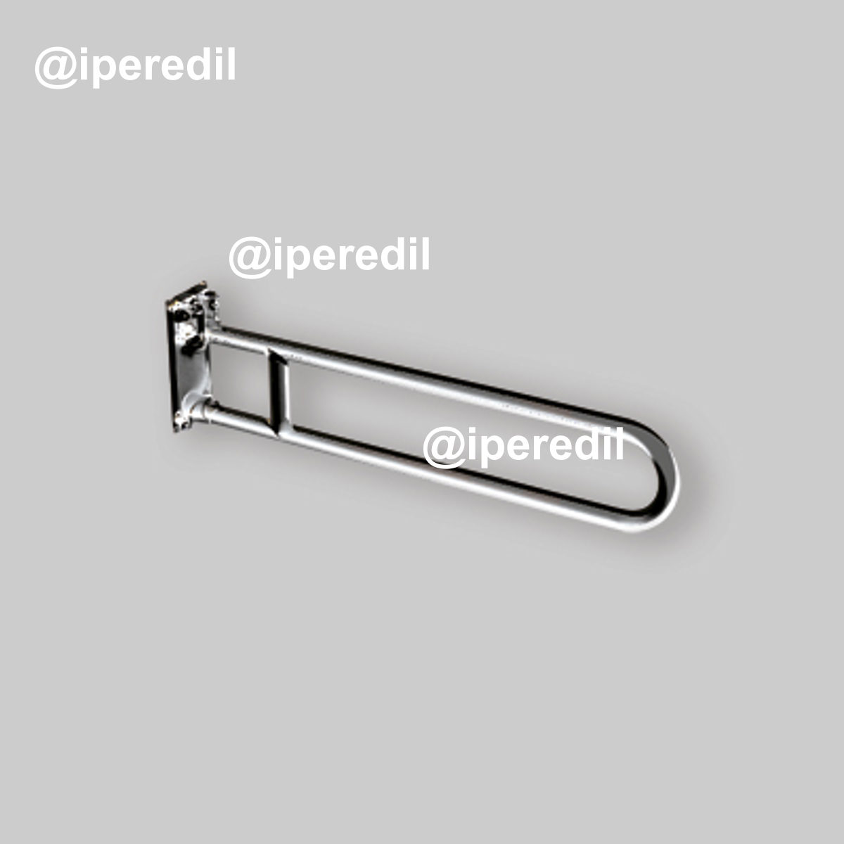 BARRA DI SOSTEGNO RIBALTABILE IN ACCIAIO INOX SATINATO 80 cm