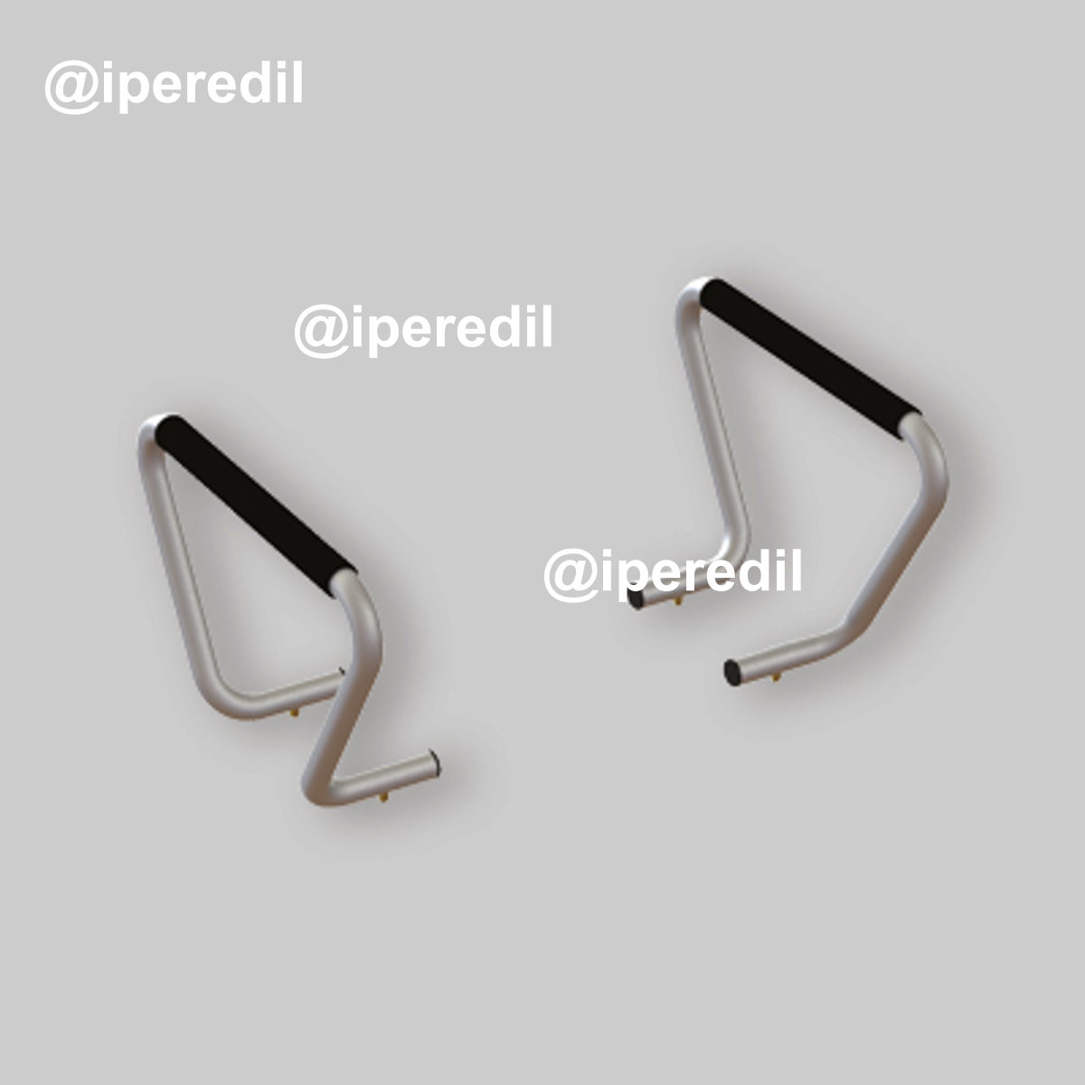 BRACCIOLI FISSI PER ALZAWATER Alluminio Neoprene