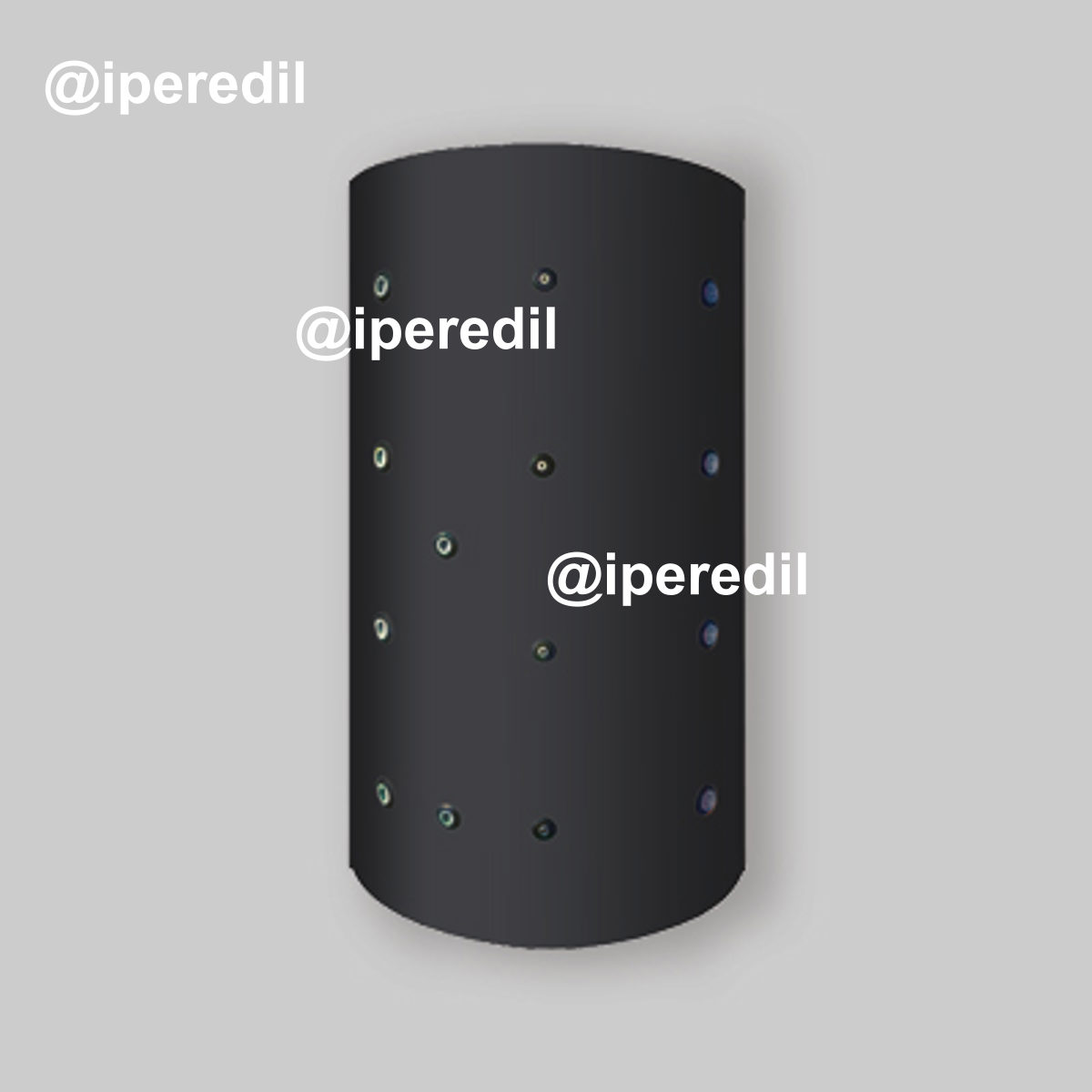 PUFFER ACCUMULATORI TERMICI CON 2 SERPENTINI Lt 1000