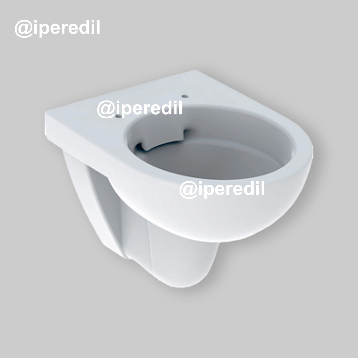 VASO SOSPESO RIMFREE "SELNOVA COMPACT" Bianco - A cacciata