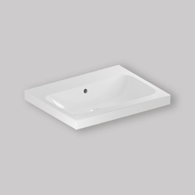 LAVABO SIMMETRICO "ICON SQUARE" 60 cm Bianco