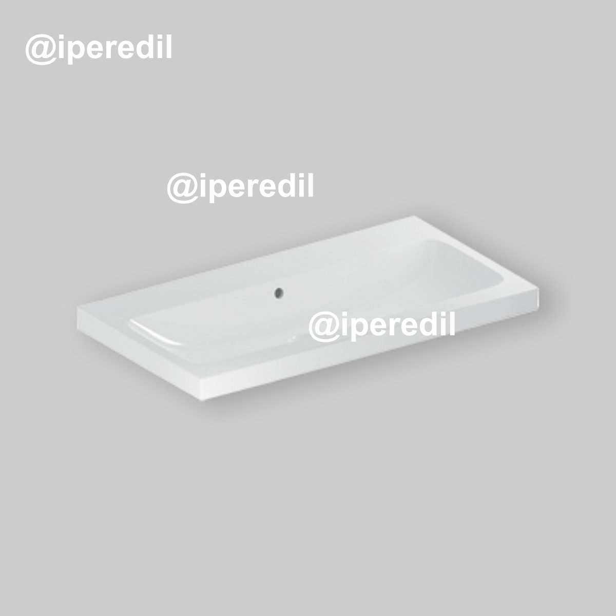 LAVABO SIMMETRICO" ICON LIGHT" 90 cm