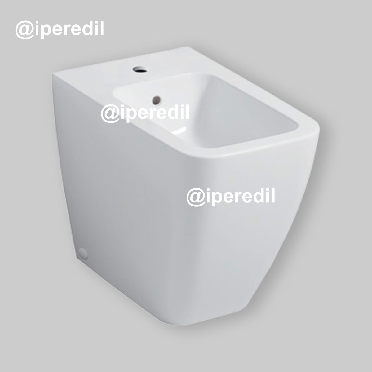 BIDET FILO PARETE "ICON SQUARE" Monoforo