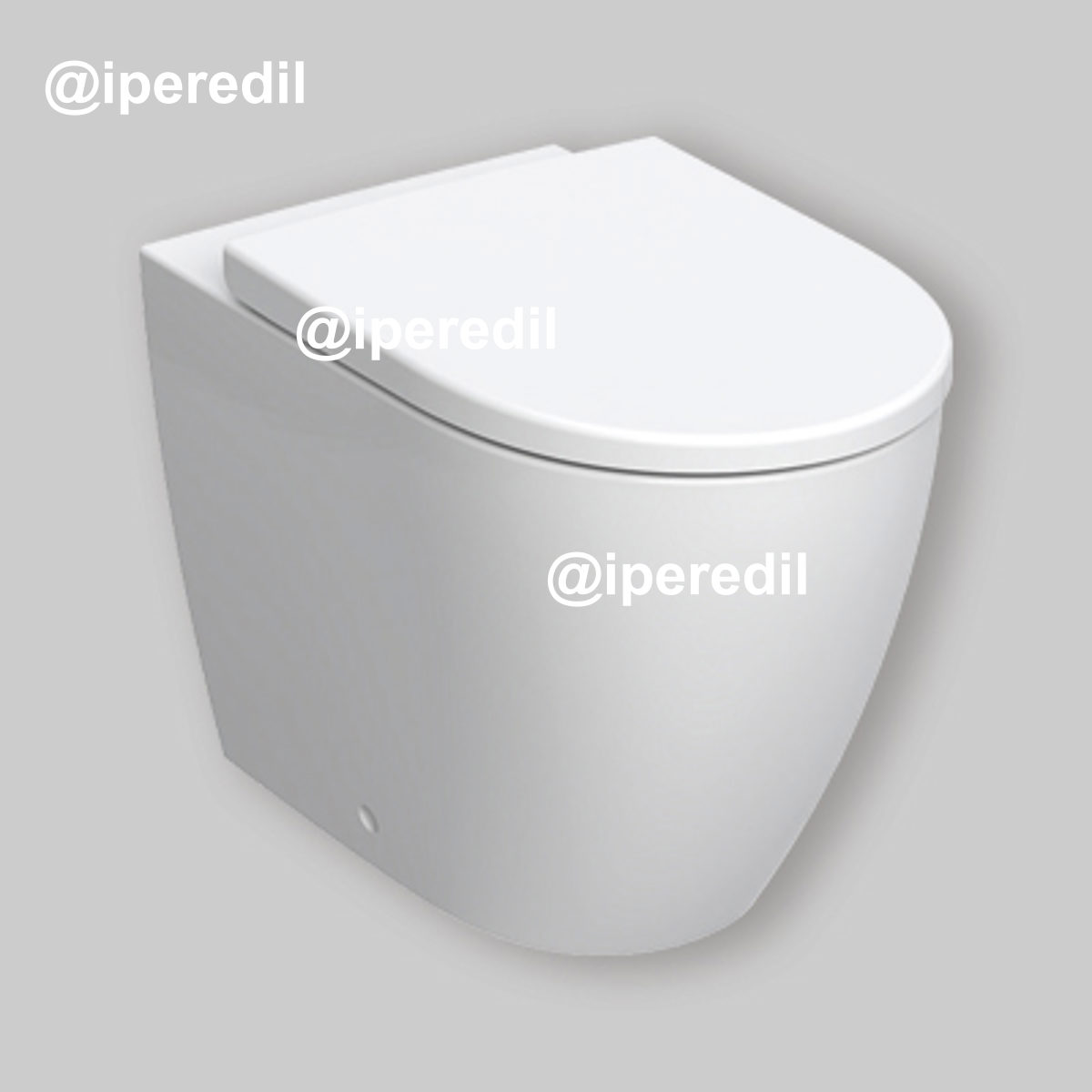 VASO FILO PARETE RIMFREE "ICON" CON SEDILE Chiusura rallentata