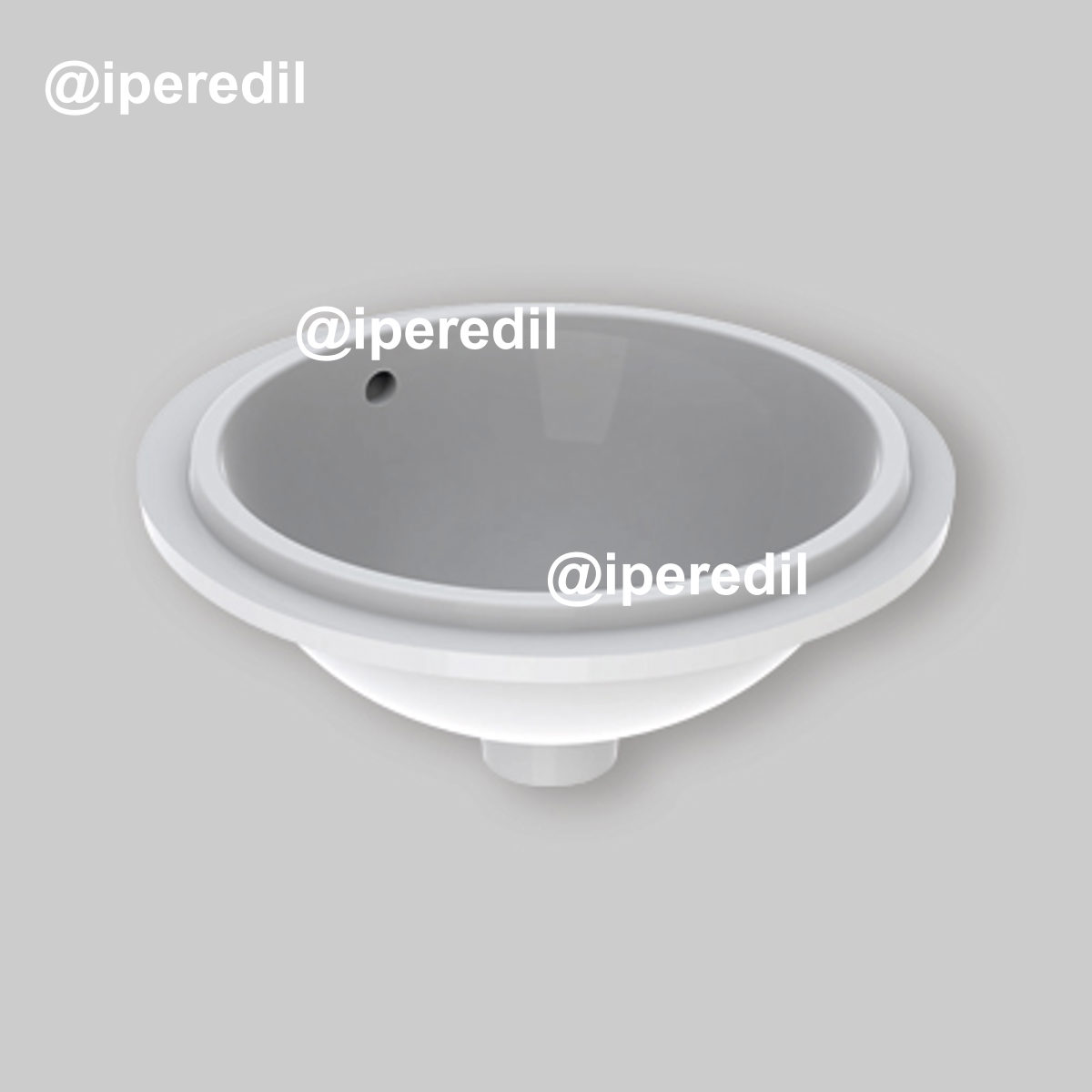 LAVABO A INCASSO SOTTOPIANO ROTONDO VARIFORM Ø39 cm