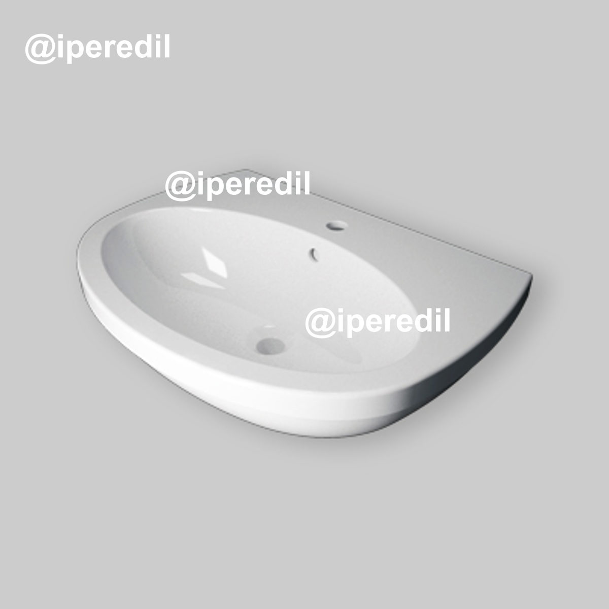 VASO FILO PARETE RIMFREE "COMODA" Scarico universale