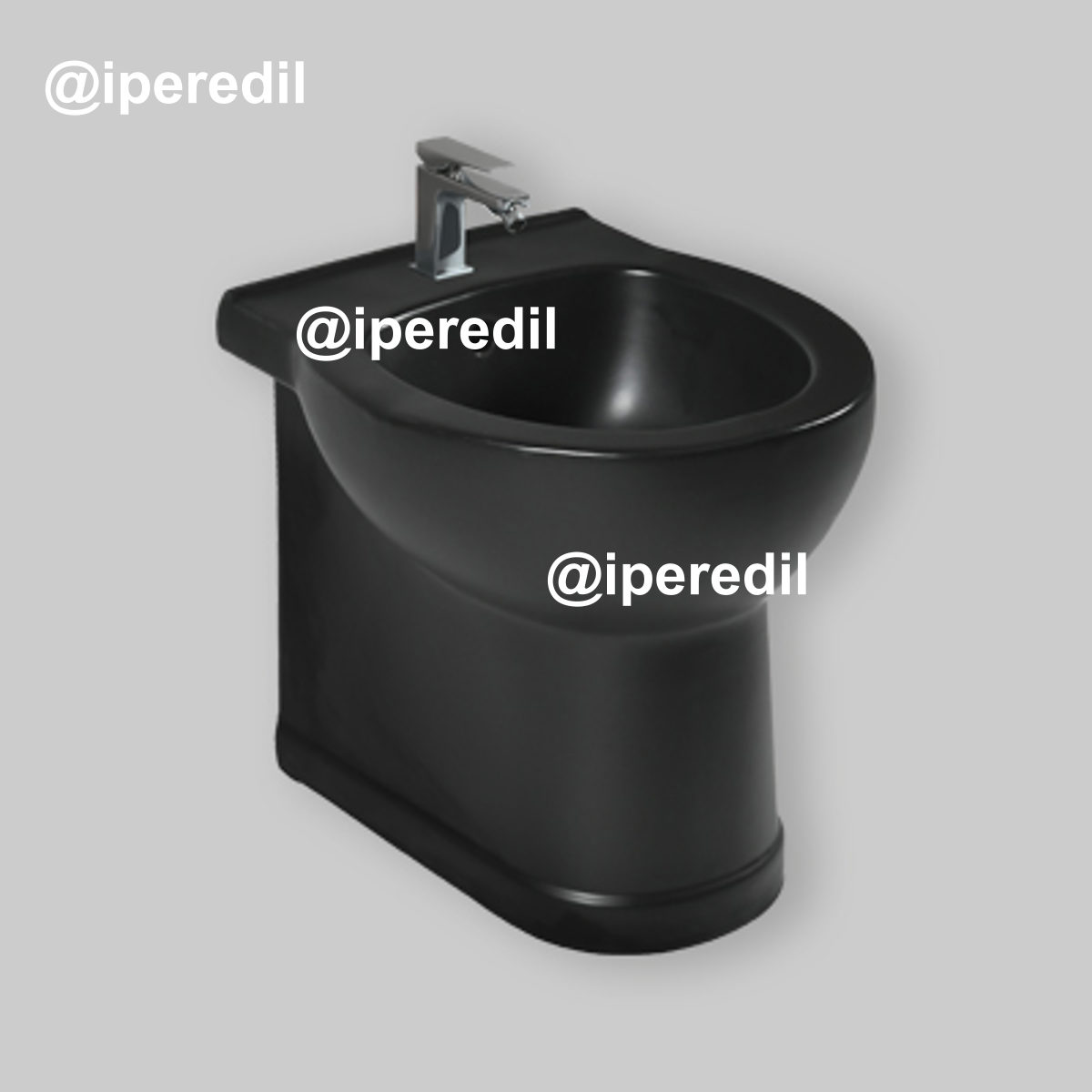 BIDET FILO MURO VOGH NERO monoforo