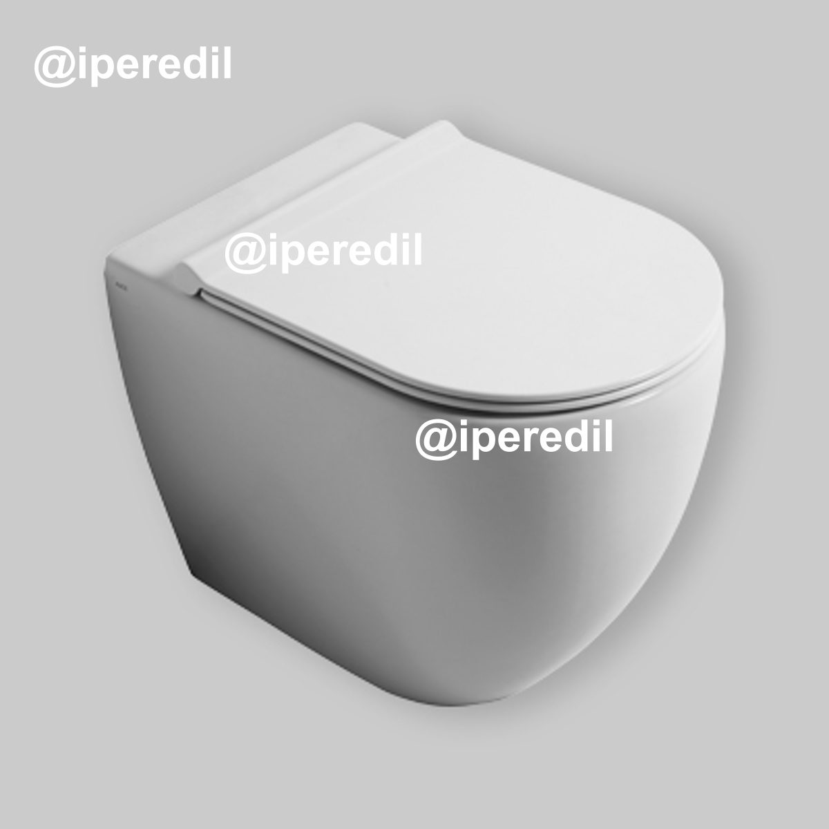 VASO FILO PARETE RIMFREE "FORM SQUARE" Scarico universale