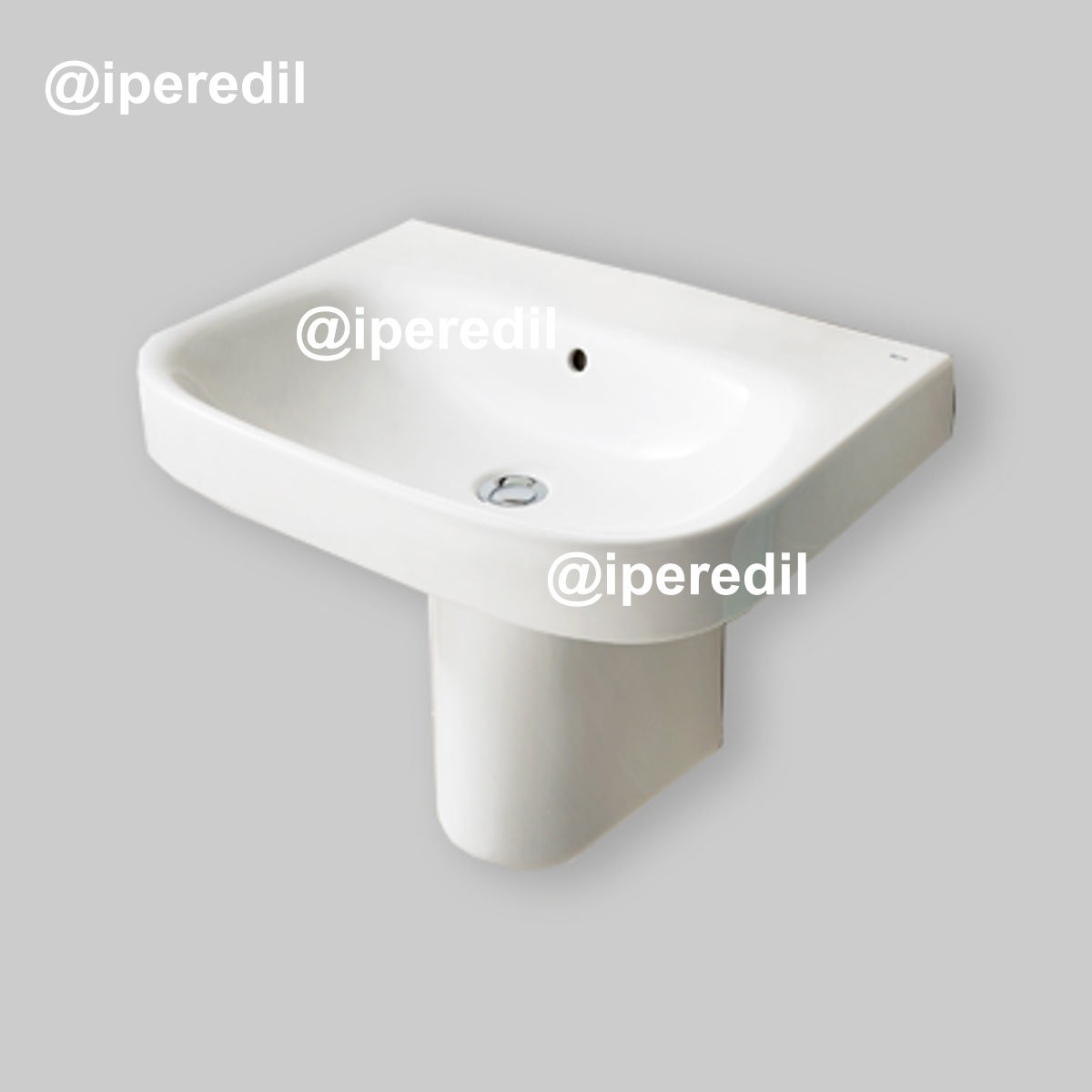 VASO FILO PARETE "OPEN" RIMFREE BIANCO OPACO Scarico Universale