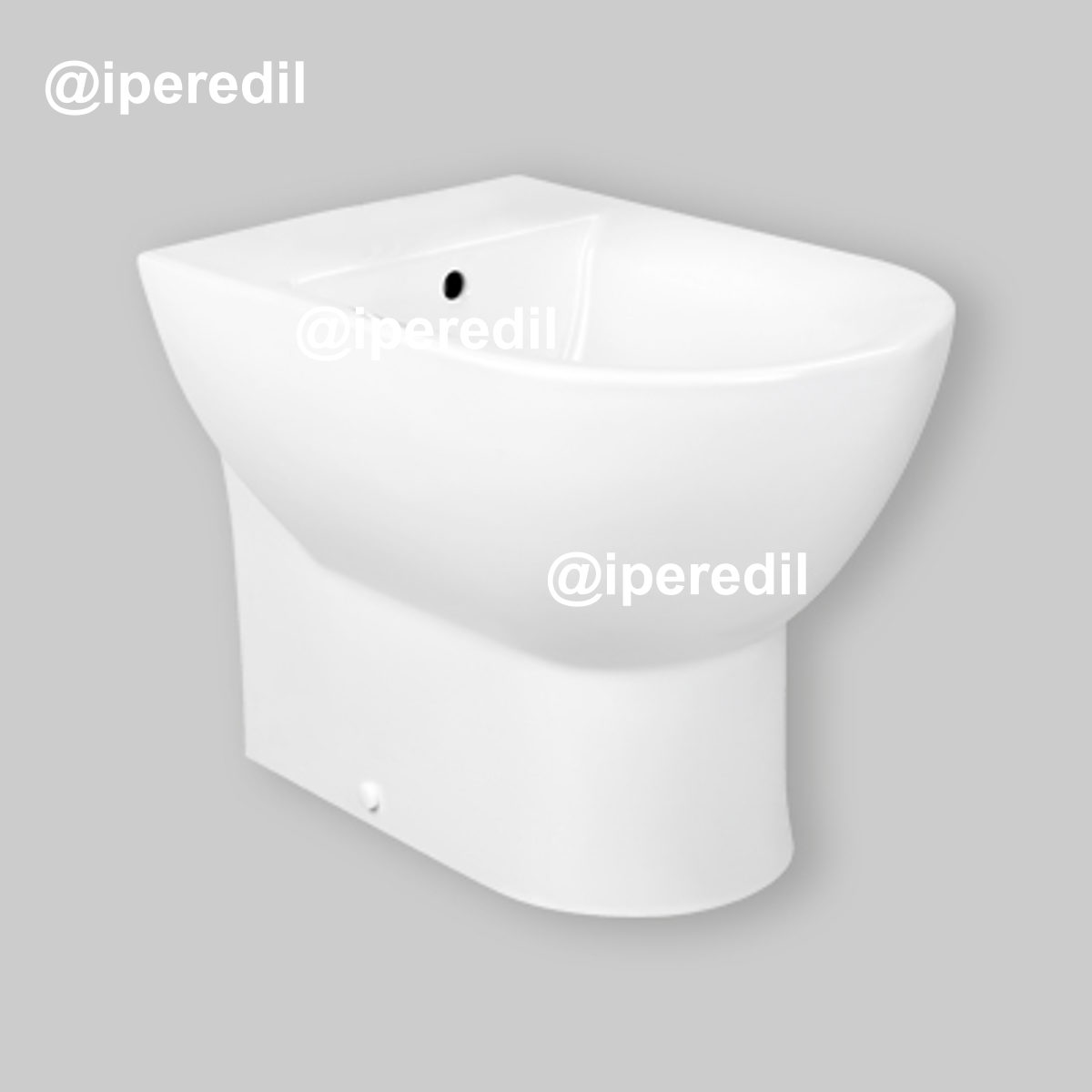 BIDET FILO PARETE "OPEN" GRAFITE OPACO Monoforo