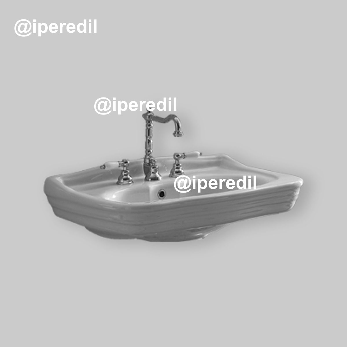 LAVABO MONOFORO "VENERE" 72x56 cm