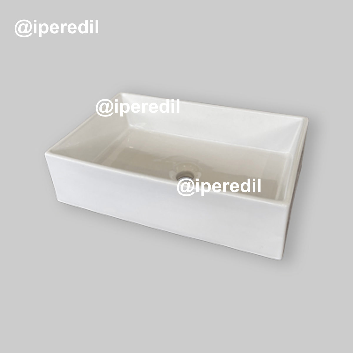 LAVABO DA APPOGGIO IN CERAMICA SPR "LARA" 59x38x16 cm