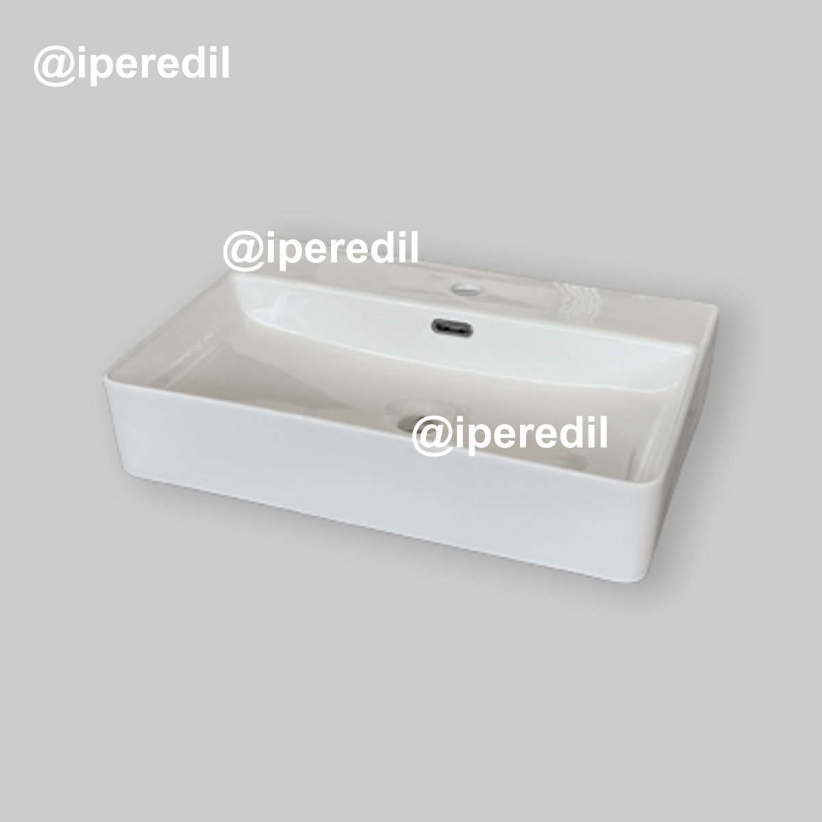 LAVABO DA APPOGGIO IN CERAMICA CPR "ALMA 60" 60x42x12,5 cm