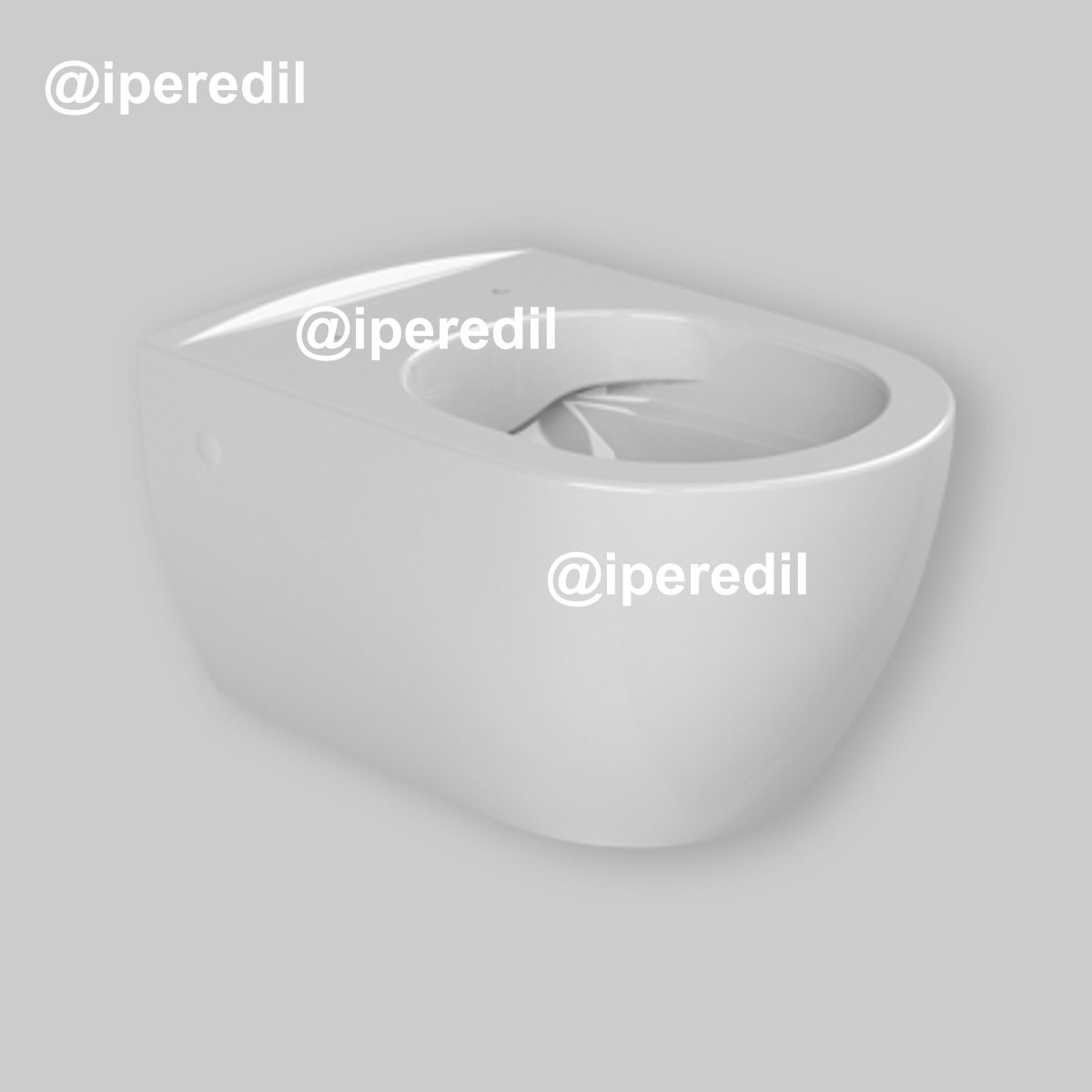 VASO SOSPESO "SERIE ONE" RIMFREE Bianco