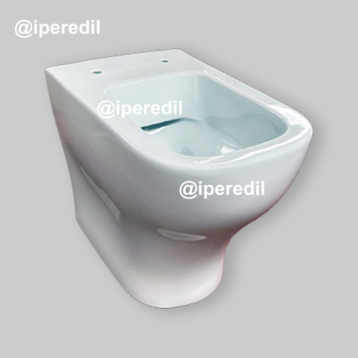 VASO FILO PARETE "LOFT SQUARE" RIMFREE Scarico Universale