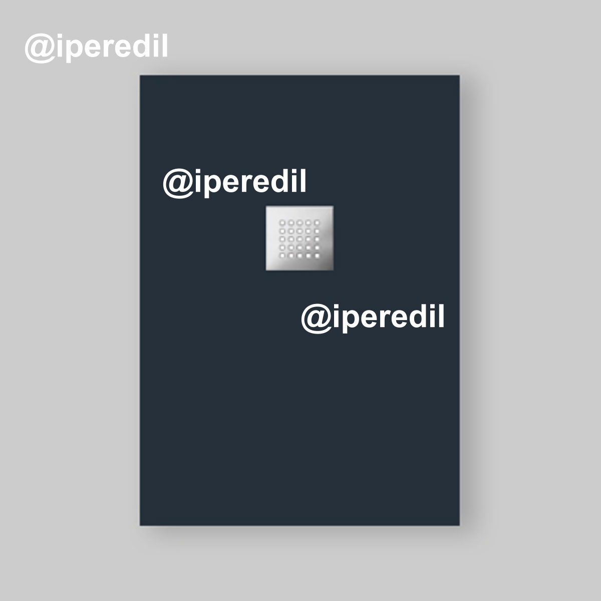 PIATTO DOCCIA RETTANGOLARE "ULTRAFLAT" ANTRACITE 90 x 100 cm