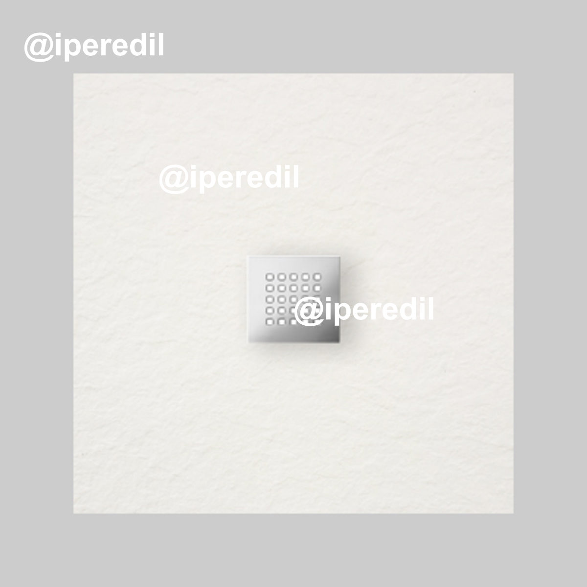 PIATTO DOCCIA QUADRATO "ULTRAFLAT" BIANCO 90 x 90 cm