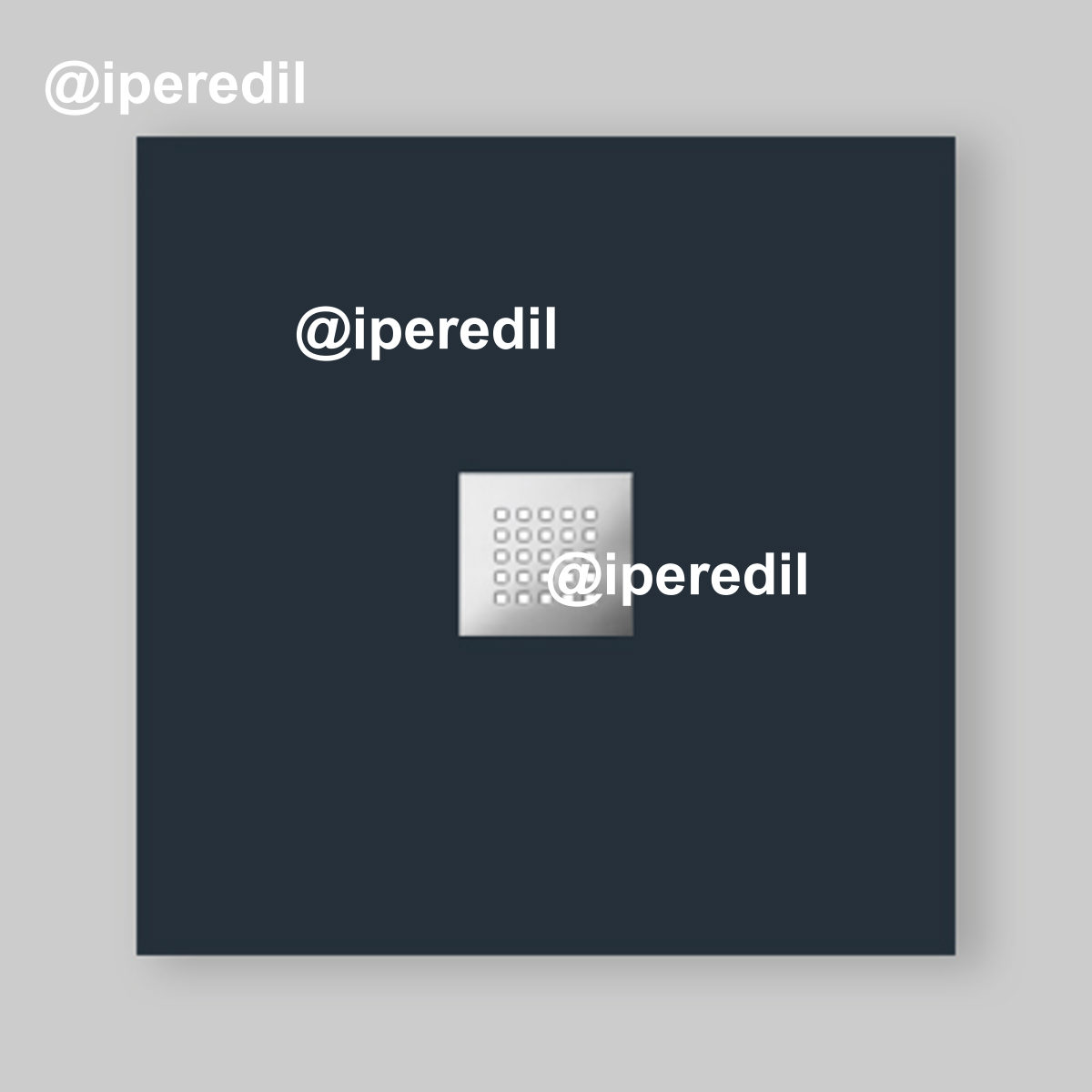 PIATTO DOCCIA QUADRATO "ULTRAFLAT" ANTRACITE 80 x 80 cm