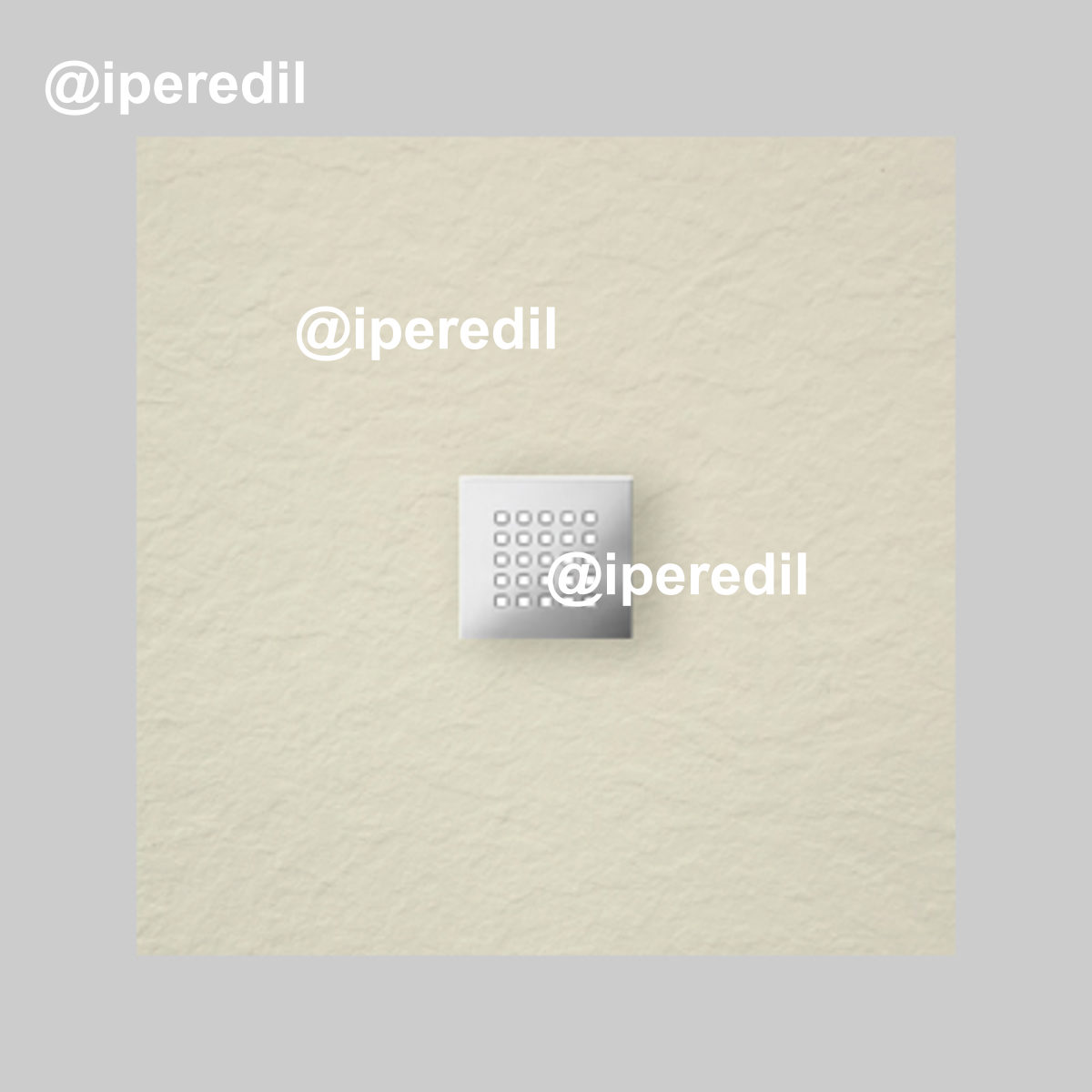 PIATTO DOCCIA QUADRATO "ULTRAFLAT" CRETA 100 x 100 cm