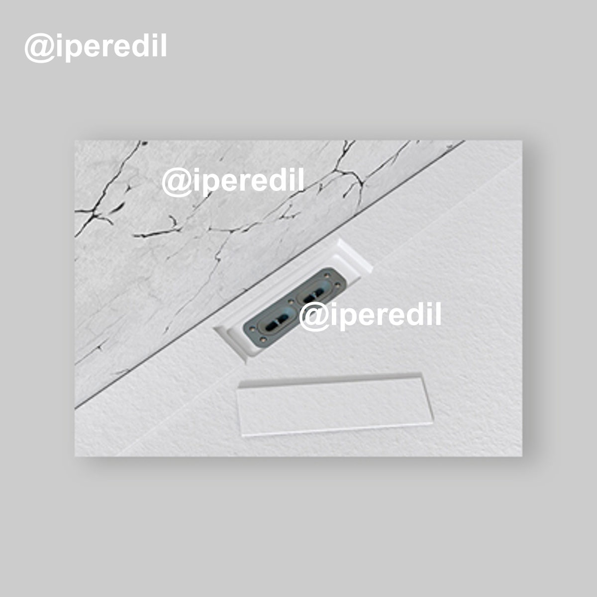 TAPPO COPRIPILETTA DOCCIA "CALATRAVA" Bianco