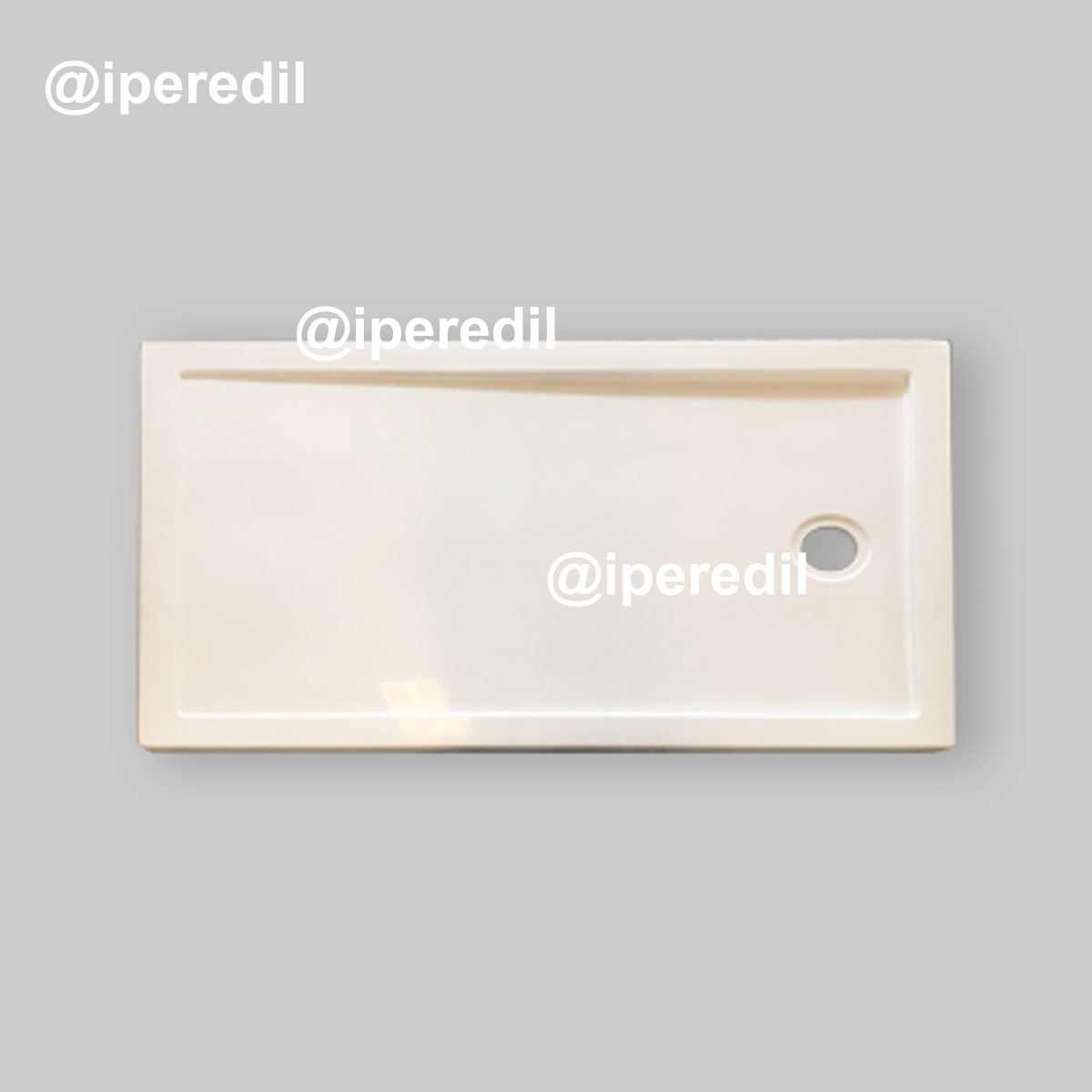 PIATTO DOCCIA RETTANGOLARE IN RESINA SPECIALE 80x100 - H.4 cm - 21430814